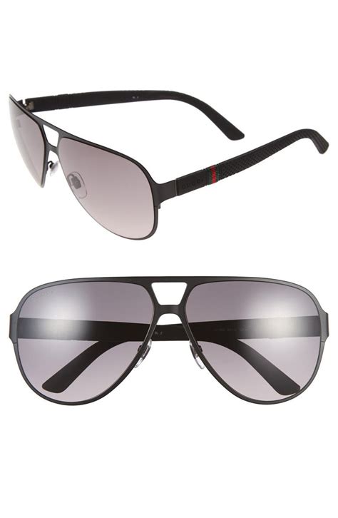 gucci 62mm aviator sunglasses|gucci havana sunglasses men's.